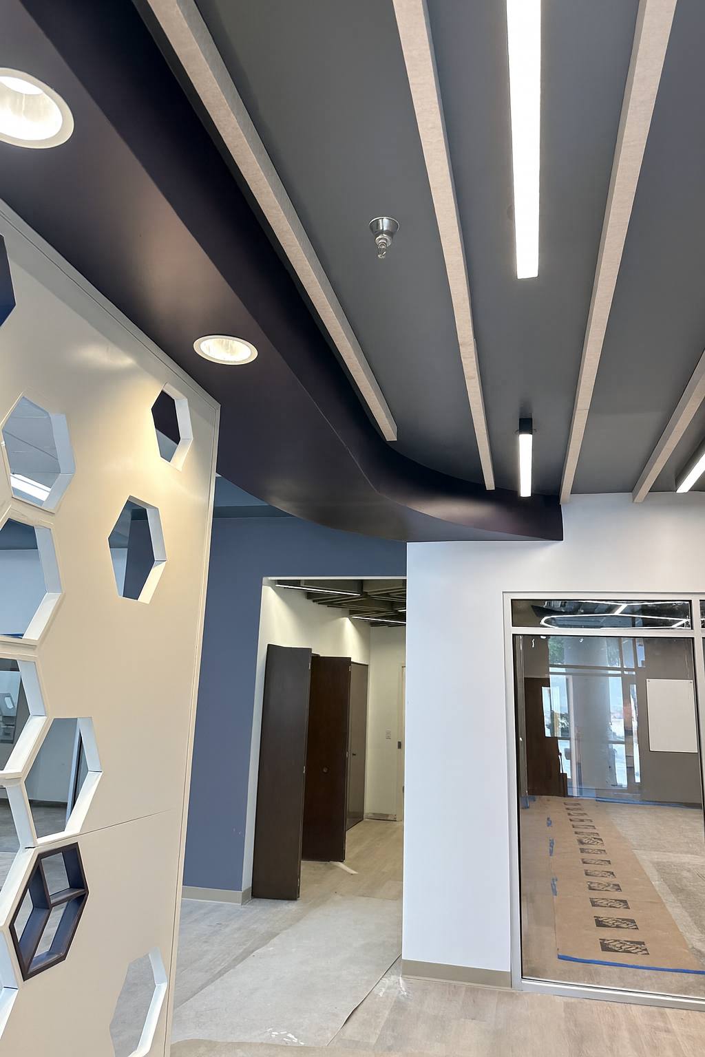 Antech cafeteria corridor