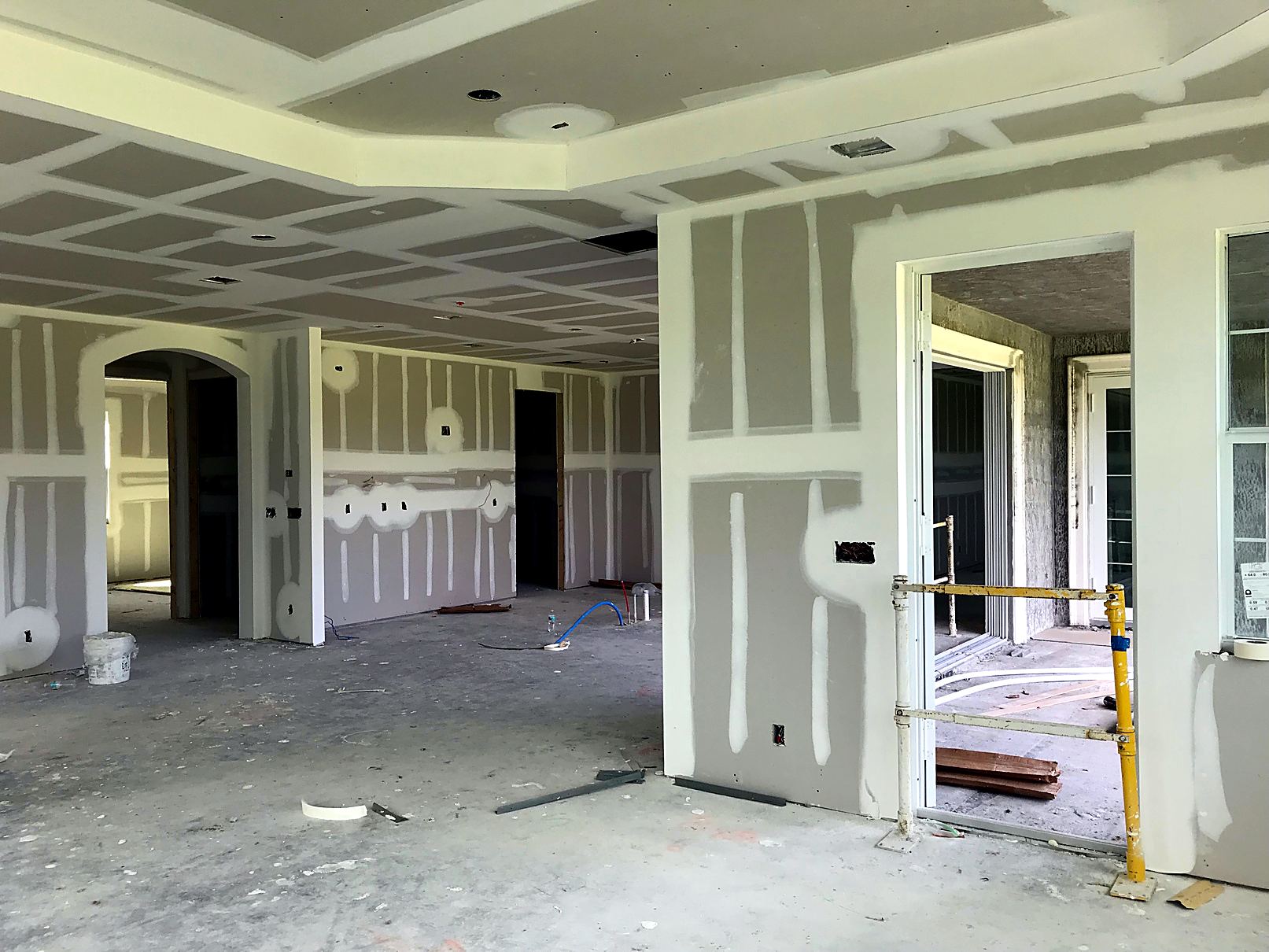 Finished drywall in new offices